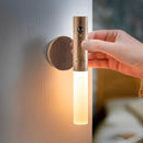 Luminária Luz LED de Parede com Sensor de Movimento Recarregável e Base Removível