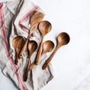 Conjunto de Utensílios de Madeira de Teca
