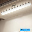 Luminária LED Barra com Sensor de Movimento - Recarregável e Fácil Instalação