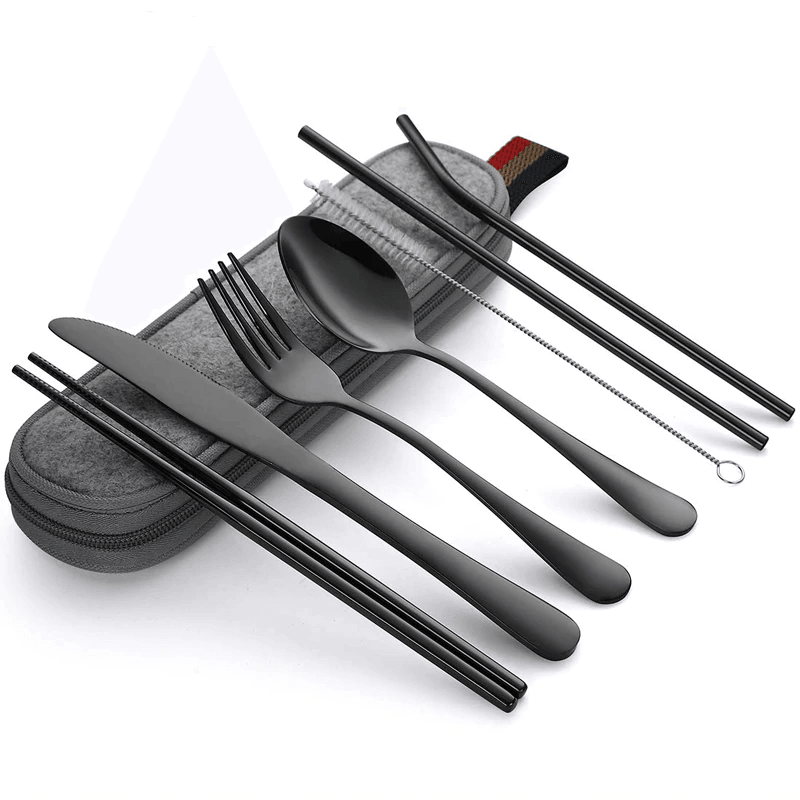 Conjunto de Talheres de luxo para Camping - Frete Gratis