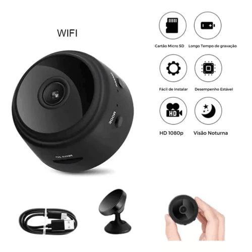 Mini Câmera de Segurança A9 Wi-Fi com Visão Noturna | Monitore Tudo com Alta Definição