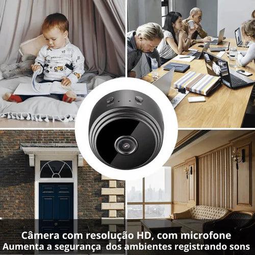 Mini Câmera de Segurança A9 Wi-Fi com Visão Noturna | Monitore Tudo com Alta Definição