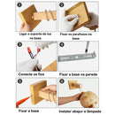 Arandela de Parede em Bambu Natural – Design Moderno e Sustentável