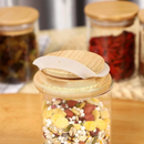 Kit Potes de Vidro  com Tampa em Bambu (200ml) Casa Splêndida [Pague 4 Leve 6]