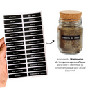 Kit Potes com Tampa de Cortiça 200Ml Casa Splêndida [PAGUE 8 LEVE 10]