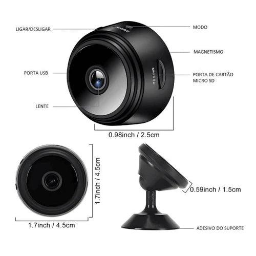 Mini Câmera de Segurança A9 Wi-Fi com Visão Noturna | Monitore Tudo com Alta Definição