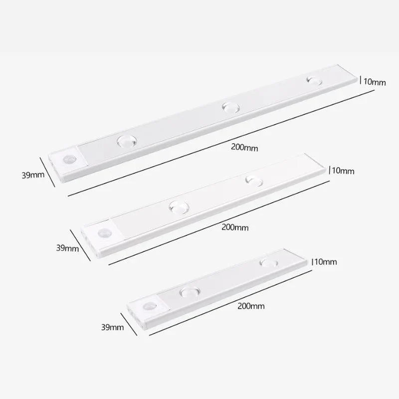 Luminária LED com Sensor de Movimento | Bateria Recarregável USB