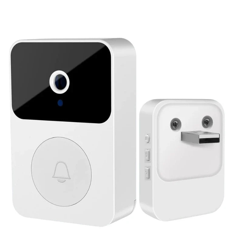 Campainha Com Câmera Vídeo Porteiro Sem Fio Wi-Fi HD Inteligente