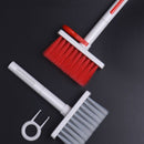 Escova para Limpeza de Teclado, Fone de Ouvido e Eletrônicos - Kit Ferramenta de Limpeza Multifuncional 5 em 1