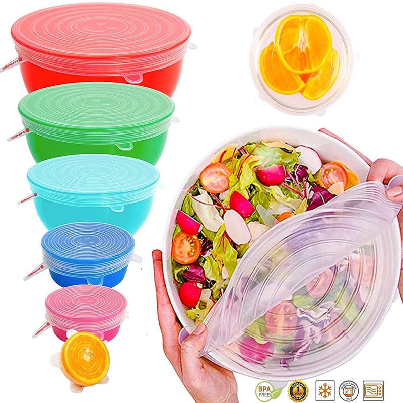 Kit Tampa de Silicone Para Alimentos | Adaptable